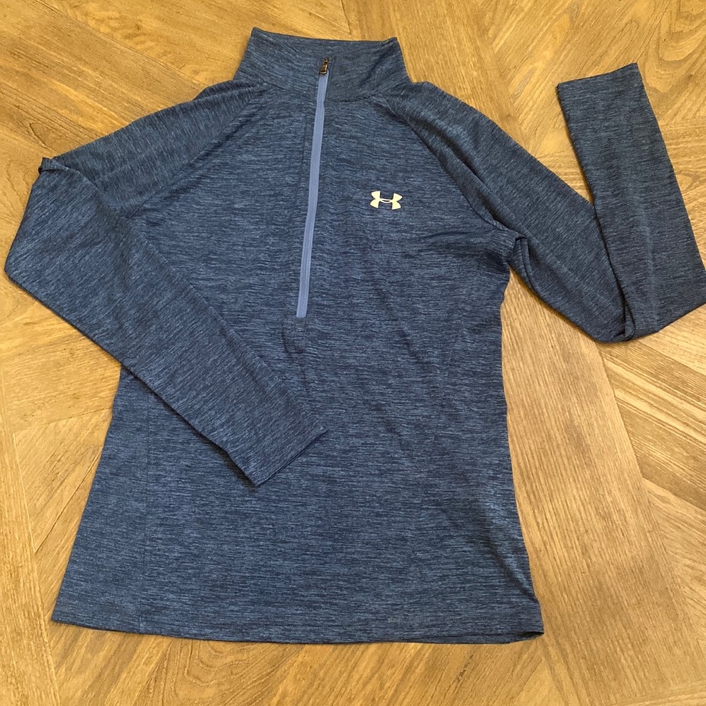 Under Armour Blue Pullover 1/2 Zip Loose Fit Medium